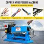 VEVOR 1.5-38MM Automatic Wire Stripping Machine 370W Kinds Of Metal Cable Wire Stripper With 10 Blades  Powered Electric Wire Stripper 15 M/Min