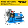 VEVOR 1.5-38MM Automatic Wire Stripping Machine 370W Kinds Of Metal Cable Wire Stripper With 10 Blades  Powered Electric Wire Stripper 15 M/Min
