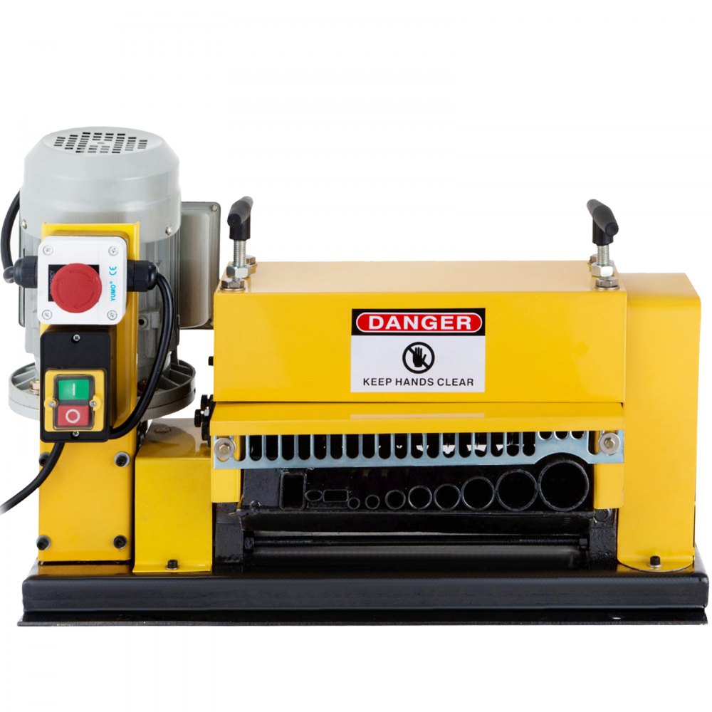 VEVOR Electric Wire Stripping Machine Wire Range 1MM-38MM, Wire Peeling Cutting Machine 220V, Automatic Wire Stripping Machine 11 Channels, Electric Copper Wire Cable Stripper with 10 Blades