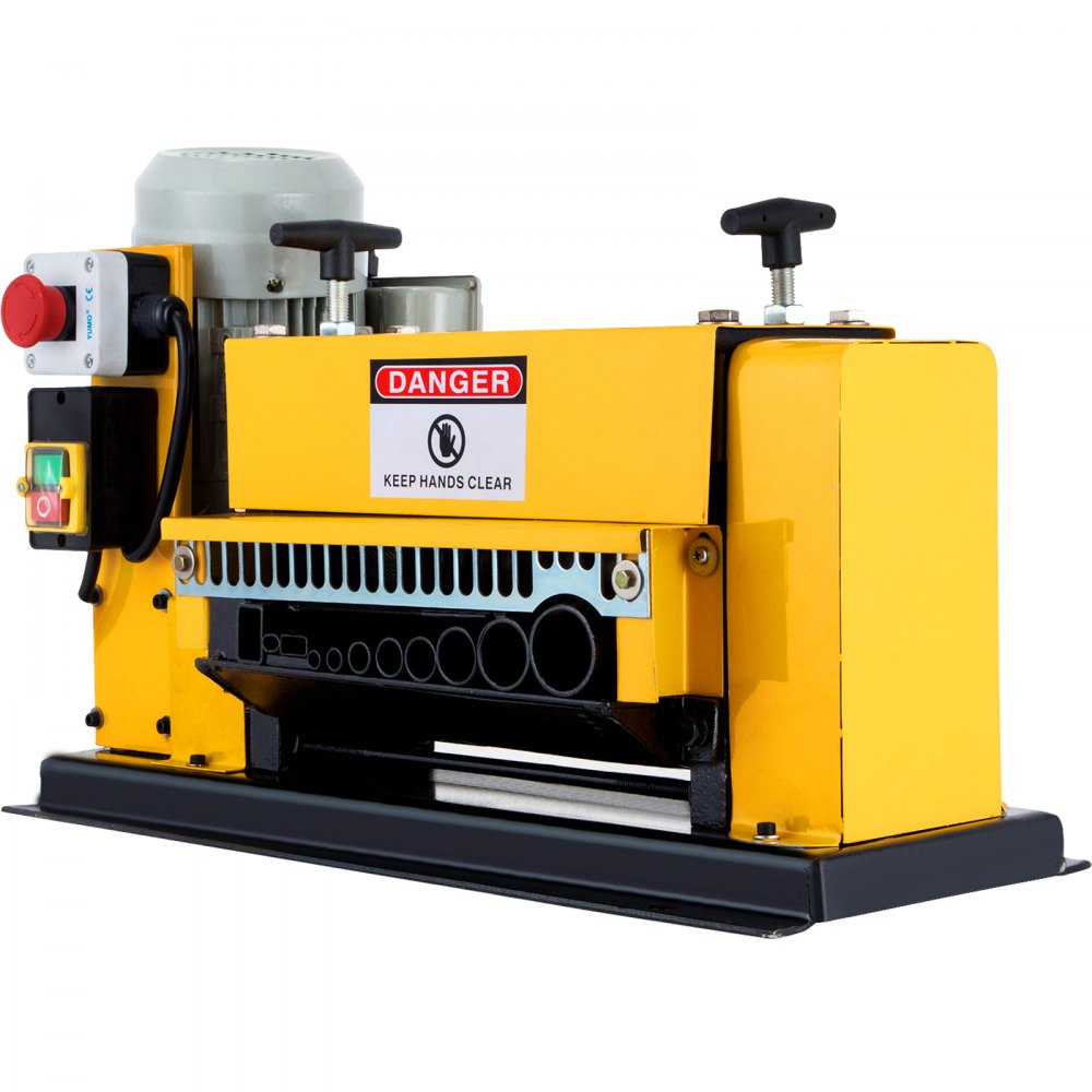 VEVOR Electric Wire Stripping Machine Wire Range 1MM-38MM, Wire Peeling Cutting Machine 220V, Automatic Wire Stripping Machine 11 Channels, Electric Copper Wire Cable Stripper with 10 Blades