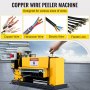 VEVOR Electric Wire Stripping Machine Wire Range 1MM-38MM, Wire Peeling Cutting Machine 220V, Automatic Wire Stripping Machine 11 Channels, Electric Copper Wire Cable Stripper with 10 Blades
