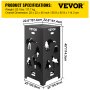 VEVOR Barril para Quemar, Jaula para Quemar de 22x22x45 Pulgadas, Incinerador de Jaula de Acero al Carbono, Barril Incinerador con Tapa y Mango para Exteriores