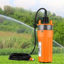 VEVOR Solar Powered Submersible Pump 24V DC Deep Water Well Pump Submersible Water Pump with 3 m 10 ft Cable for Farm Ranch Household