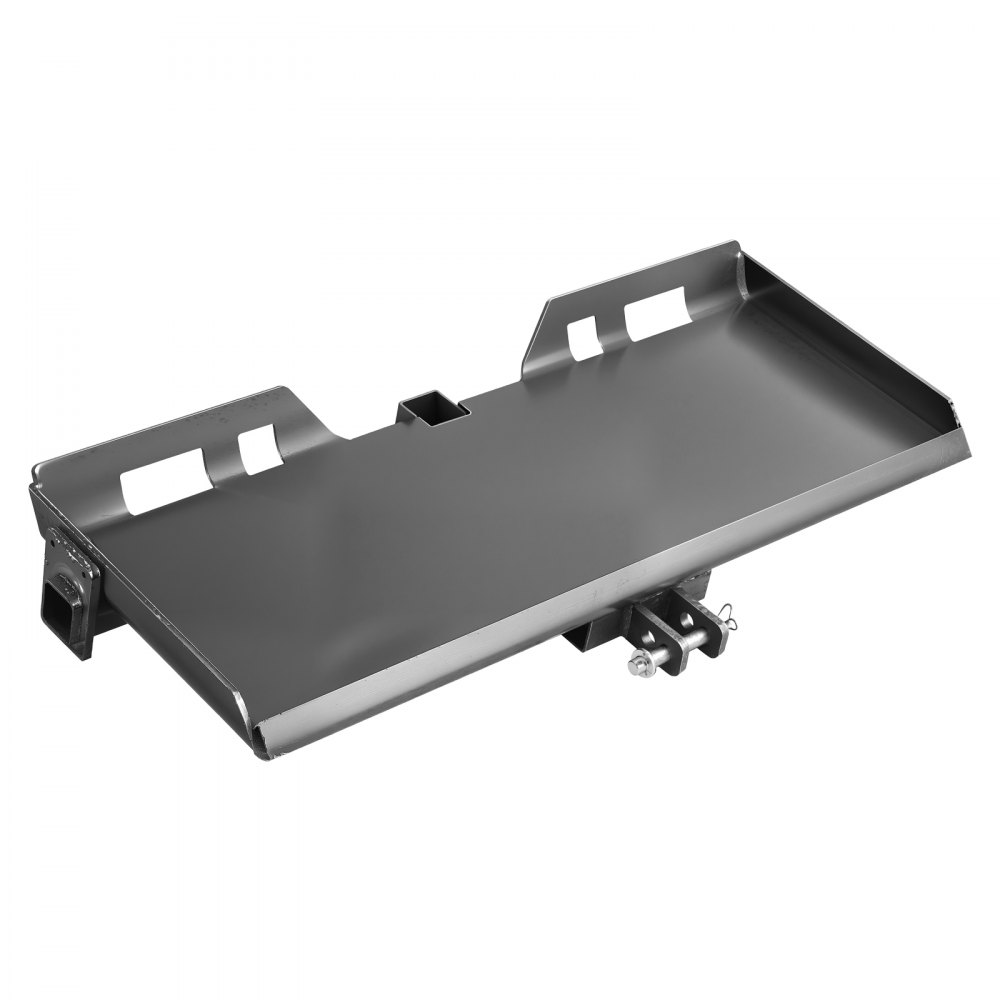 VEVOR Universal 3-point Skid Steer Plate, 9.5mmSkid Steer Attachment Plate, Skid Steer Mount Plate Steel Adapter Loader, Compatible with Deere, Kubota, Bobcat, Mahindra Skid Steers and Tractors
