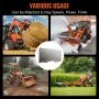 VEVOR 3/8" Skid Steer Attachment Plate Universal Mount Plate for Kubota Bobcat