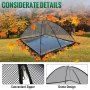 VEVOR pond cover dome with convenient zipper and dome design in autumn landscape.