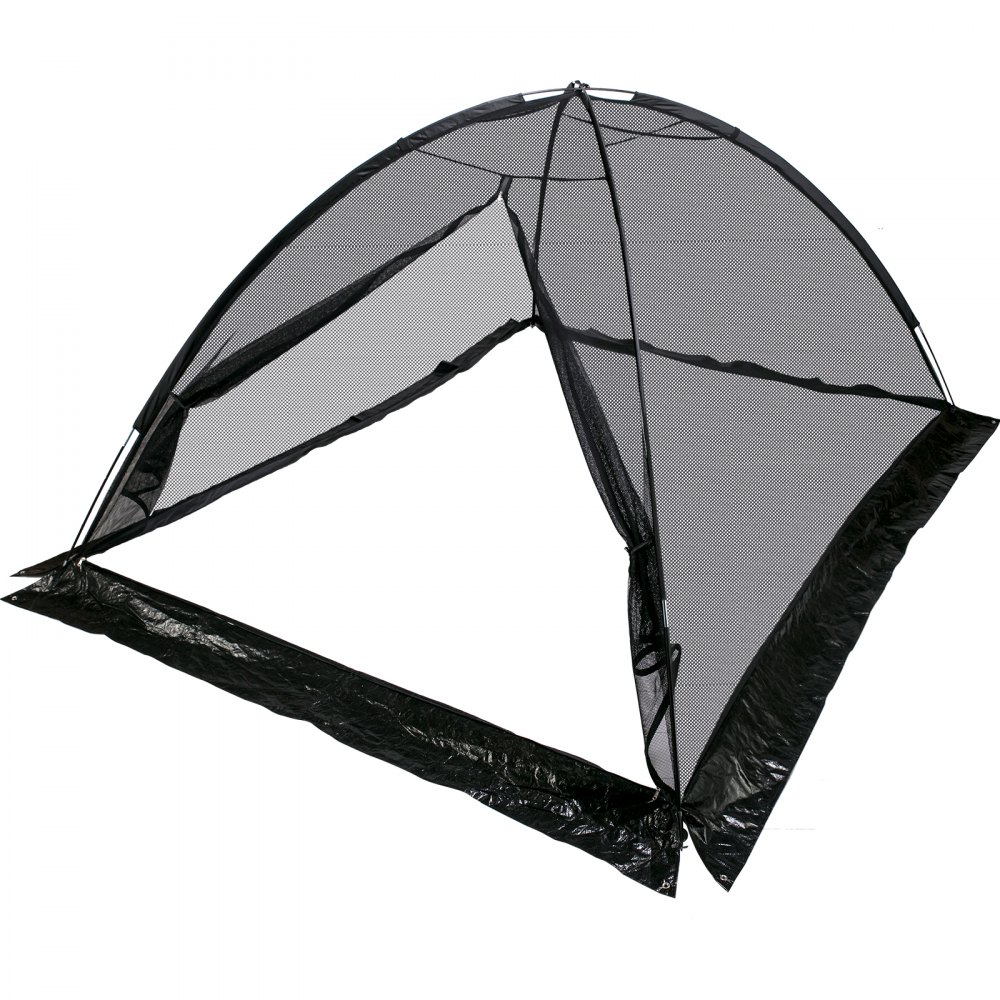 VEVOR Pond Cover Dome, 13x17 FT Garden Pond Net, 1/2 inch Mesh Dome Pond Net Covers with Zipper and Wind Rope, Black Nylon Pond Netting for Pond Pool and Garden