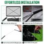 VEVOR Pond Cover Dome, 13x17 FT Garden Pond Net, 1/2 inch Mesh Dome Pond Net Covers with Zipper and Wind Rope, Black Nylon Pond Netting for Pond Pool and Garden