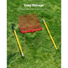Horse Manure Fork Garden Tool 18 Angled Tine Plastic Pitchfork Muck Rake for Hay