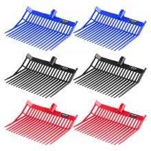 6Pcs Manure Fork Replacement Head 18 Tine Horse Stable Stall Mulch Fork Heads