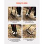 5 Tine Broad Fork Tool Heavy Duty U-Shaped Pitch Fork for Gardening Spading