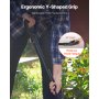 5 Tines Garden Fork Tool Metal Handle 41 in Spading Pitchfork Y Grip Heavy Duty
