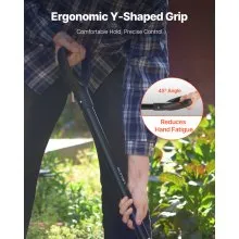 VEVOR 5 Tines Garden Fork Metal Handle 41 in Spading Pitchfork Y Grip Heavy Duty