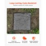 Decorative Stepping Stones with Stakes 4Pcs 15.5x15.5 in Walkway Pavers Grey