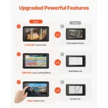 GPS Navigator for Car 7 inch Touch Screen 16GB GPS Navigation System Dash Cam