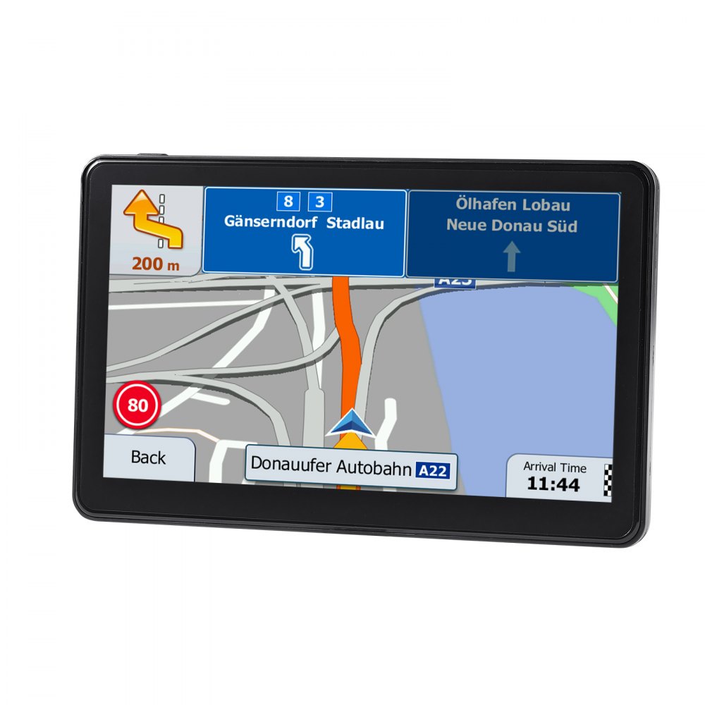 VEVOR GPS Navigator for Car, 9 inch Touch Screen 16GB GPS Navigation System with Lifetime Map Updates, Voice Turn-by-Turn Guidance, Speed and Red Light Warning, Custom Truck Routing, for Car Truck RV