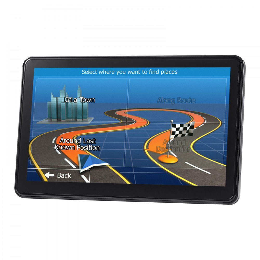 VEVOR GPS Navigator for Car, 9 inch Touch Screen 16GB GPS Navigation System with Lifetime Map Updates, Voice Turn-by-Turn Guidance, Speed and Red Light Warning, Custom Truck Routing, for Car Truck RV