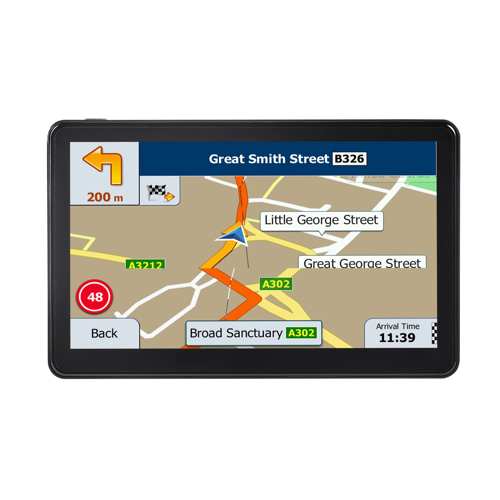 VEVOR GPS Navigator for Car, 9 inch Touch Screen 16GB GPS Navigation System with Lifetime Map Updates, Voice Turn-by-Turn Guidance, Speed and Red Light Warning, Custom Truck Routing, for Car Truck RV