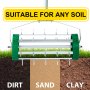 VEVOR Rolling Lawn, 51" L x 18" W, Steel Push Roller with Adjustable Handle, Grass Tool with Tine Spikes, Aeration Machine for Garden, Yard, Cropland to Loose Soil, Green