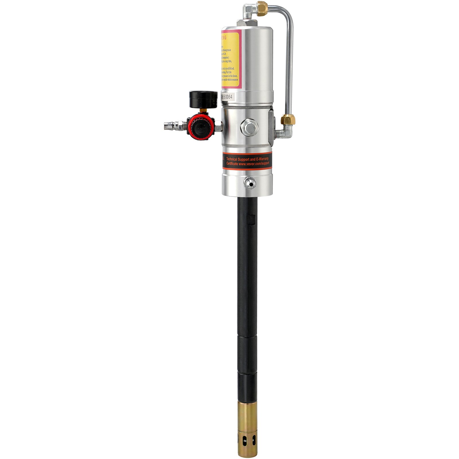 VEVOR Grease Pump, 50:1 Pressure Ratio Air Operated Grease Pump with 3.88 m High Pressure Hose and Grease Gun, Pneumatic Grease Pump, Portable Lubrication Grease Pump with 360° Swivel Grease Gun Head