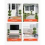 VEVOR Artificial Topiary Boxwood Double Ball, 2 Set 914mm Faux Boxwood Plant Balls, Fake Silk Tree Look Real, Easy Assembly for Decor Front Porch Outdoor Patio Garden Balcony Backyard Indoor