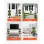 VEVOR Artificial Topiary Boxwood Double Ball, 2 Set 914mm Faux Boxwood Plant Balls, Fake Silk Tree Look Real, Easy Assembly for Decor Front Porch Outdoor Patio Garden Balcony Backyard Indoor