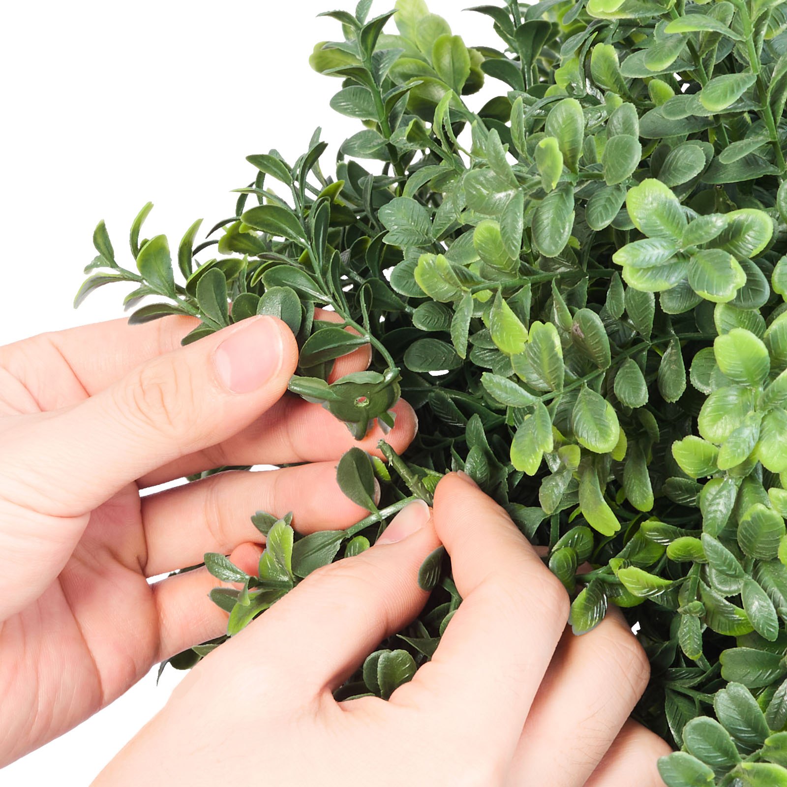 VEVOR Artificial Topiary Boxwood Double Ball, 2 Set 914mm Faux Boxwood Plant Balls, Fake Silk Tree Look Real, Easy Assembly for Decor Front Porch Outdoor Patio Garden Balcony Backyard Indoor