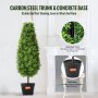 VEVOR 2-pack 3' konstgjord buxbom Topiary Tree Faux Plant UV-dekor inom/utomhus