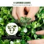 VEVOR Artificial Topiaries Boxwood Trees, 121.9 cm Tall (2 Pieces) Faux Topiary Plant Outdoor, All-year Green Feaux Plant w/ Replaceable Leaves for Decorative Indoor/Outdoor/Garden