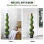 VEVOR 2-pak 5' kunstig buksbom Topiary Tree Faux Plant UV Decor In/Udendørs