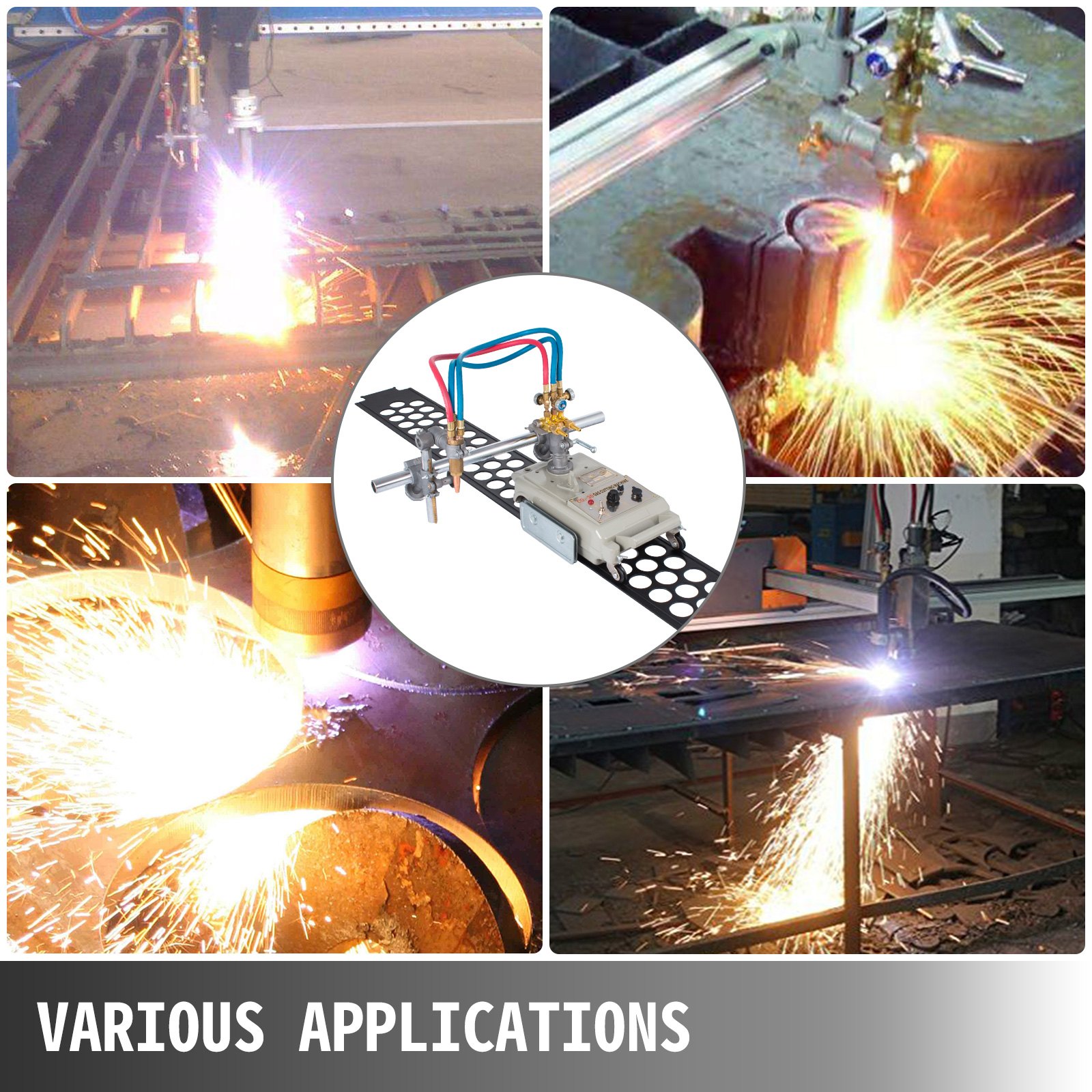 Portable CG1-30 Track Torch Oxy Acetylene Gas Cutting Beveling with 180cm Track