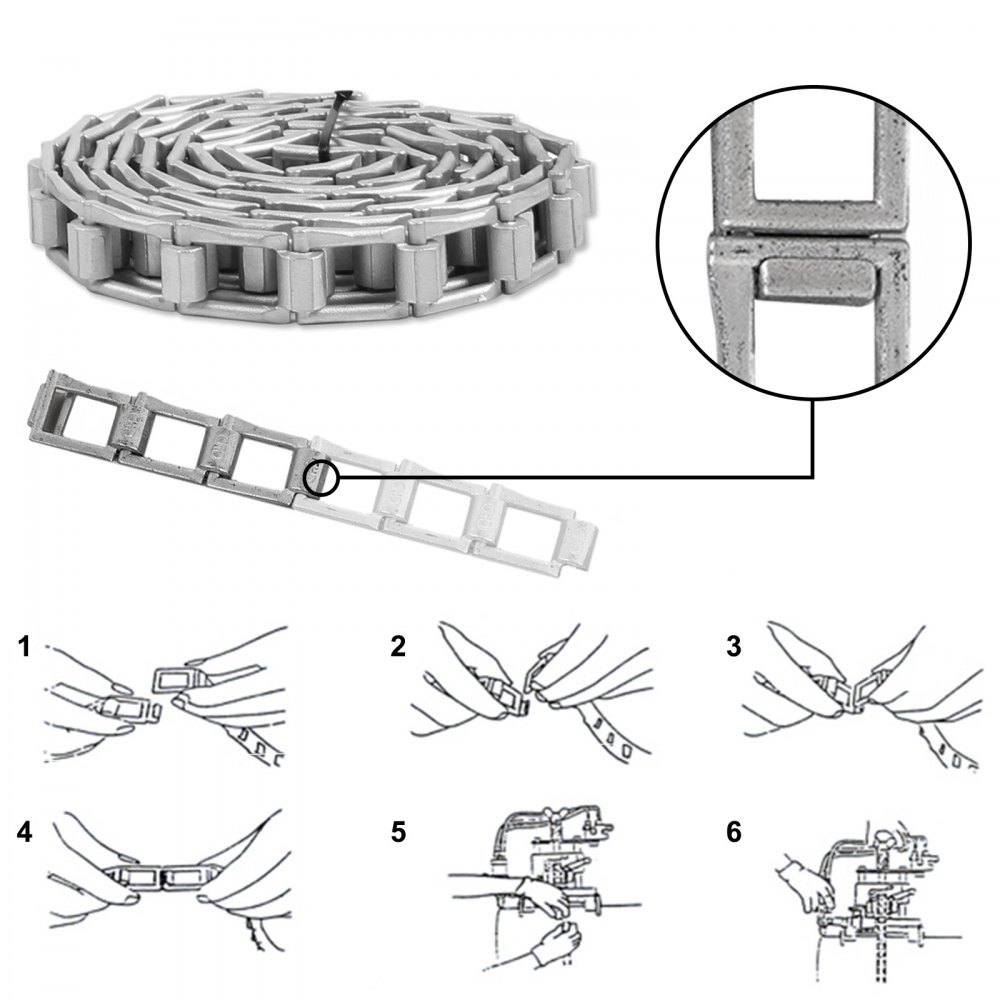 Manual Pipe Gas Cutting Beveling Machine Torch Track Chain Cutter Beveler