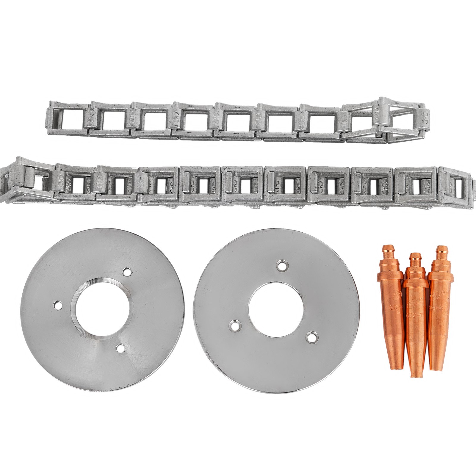 Manual Pipe Gas Cutting Beveling Machine Torch Track Chain Cutter Beveler