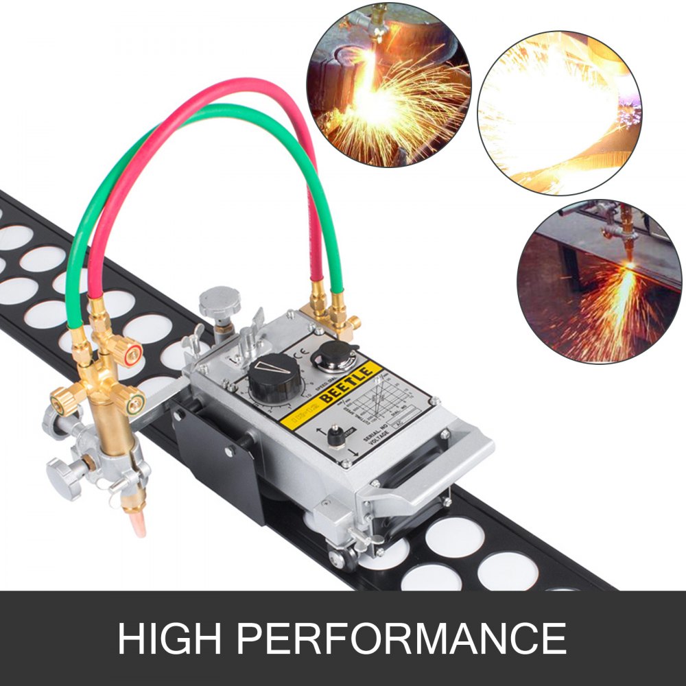 Portable HK-12 Track Torch Oxy Acetylene Gas Cutting Beveling with 2x1.8m Track