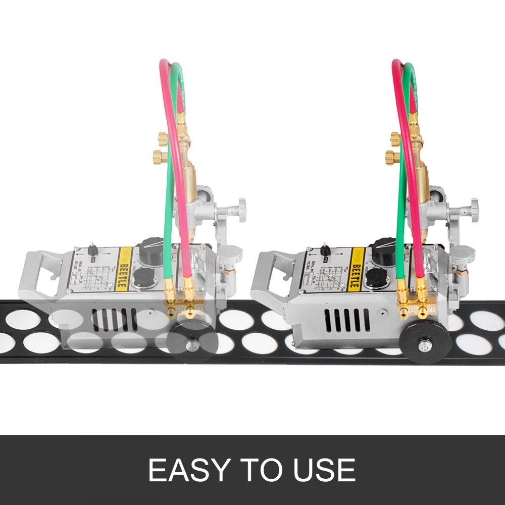 Portable HK-12 Track Torch Oxy Acetylene Gas Cutting Beveling with 2x1.8m Track