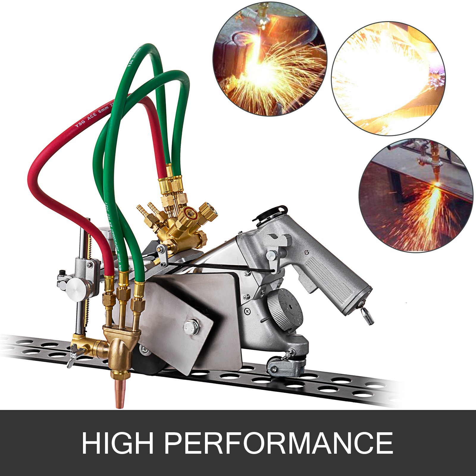 Track Torch Burner Cutter 5-100 mm 220V Portable Flame Cutting Machine 50-550 mm