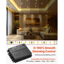 60W 12V Dimmable LED Driver AC to DC Power Supply Transformer Constant Voltage