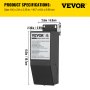 VEVOR Dimmable LED Driver, 24V 60W Magnetic Power Supply, 120V AC - 24V DC LED Transformer,Low Voltage Power Supply for LED Strip Lights,Compatible with MLV, ELV, CL Dimmers,ETL Listed
