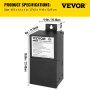 Transformador de iluminación magnético 200W 24V 8.3A ETL del controlador LED regulable VEVOR enumerado