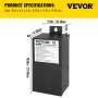 VEVOR Dimmable LED Driver Magnetic Lighting Transformer 200W 24V 8.3A ETL Listed