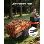 VEVOR Dump Trailer 1800 lbs 28 Cu. Ft Tow Behind Steel Garden Yard Trailer Cart