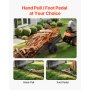 VEVOR Dump Trailer 1800 lbs 28 Cu. Ft Tow Behind Steel Garden Yard Trailer Cart