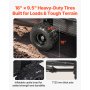 VEVOR Dump Trailer 1800 lbs 28 Cu. Ft Tow Behind Steel Garden Yard Trailer Cart
