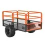 VEVOR Garden Utility Trailer, 28 Cu. Ft. & 800kg, ATV UTV Trailer, Tow Behind Steel Dump Trailers, Removable Rear Panel, Heavy Duty Pull Behind Yard Trailers for Lawn Mower Tractor Garden Waste