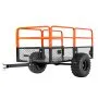 VEVOR Garden Utility Trailer, 28 Cu. Ft. & 800kg, ATV UTV Trailer, Tow Behind Steel Dump Trailers, Removable Rear Panel, Heavy Duty Pull Behind Yard Trailers for Lawn Mower Tractor Garden Waste
