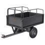 VEVOR Steel Dump Cart 17 Cu. Ft 600LB for ATV/UTV Trailer Tow Behind Heavy Duty