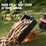 VEVOR Remorcă ATV-uri Carucior de basculantă din oțel, 750 de lire 15 picioare cubi, remorcă utilitare de grădină cu părți laterale detașabile pentru călărirea tractorului cu mașina de tuns iarba