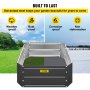 VEVOR Galvanized Raised Garden Bed, 24" x 24" x 12" Metal Planter Box, 2 PCS Steel Raised Garden Bed Kit, Black Planter Boxes Outdoor for Growing Vegetables,Flowers,Fruits,Herbs,and Succulents