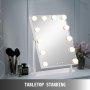 Hollywood Mirror With Lights Dressing Vanity Makeup Desk Table Bright 12 Led