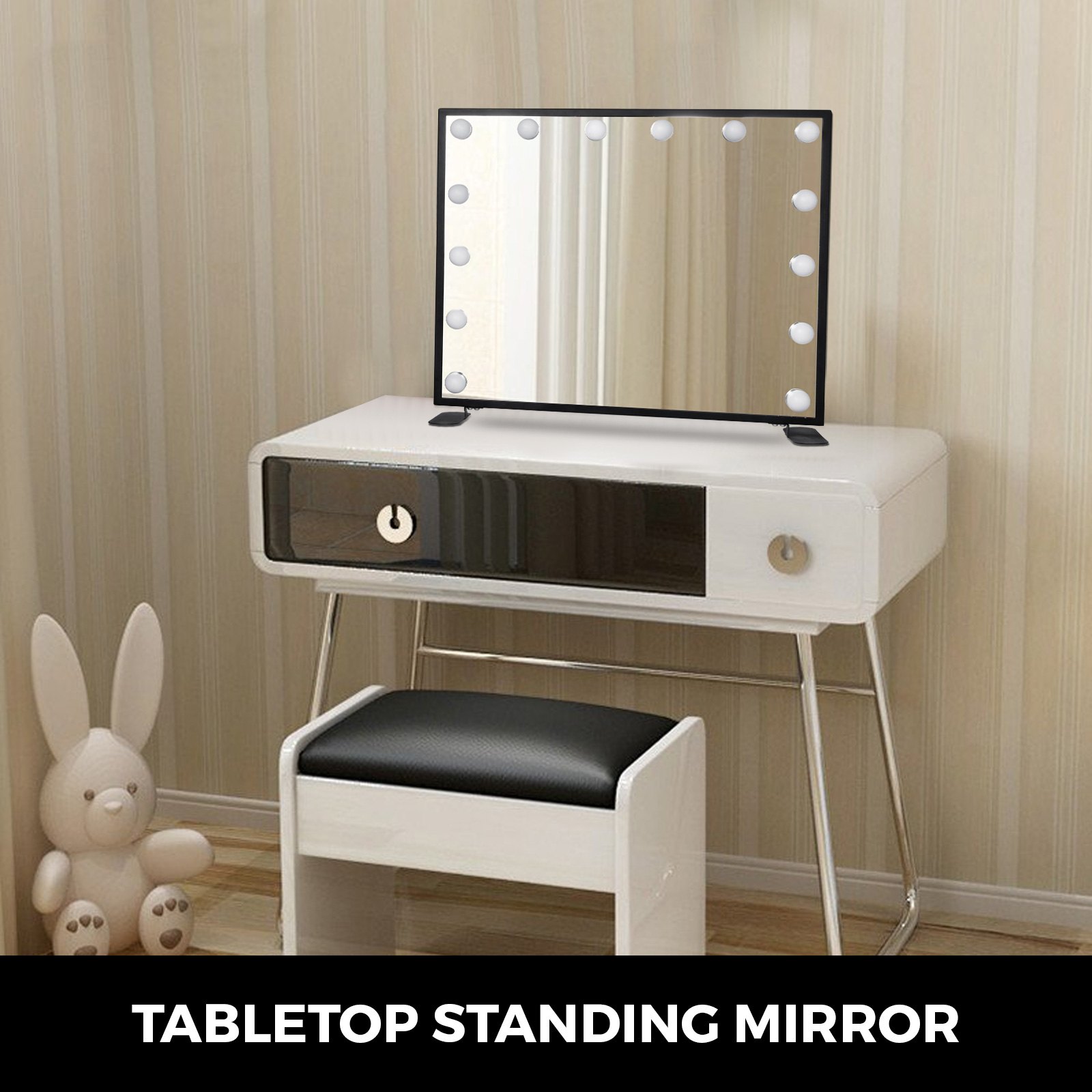 Hollywood Makeup Mirror Lighted Vanity Mirror Stable Bedroom Backstage Dressing